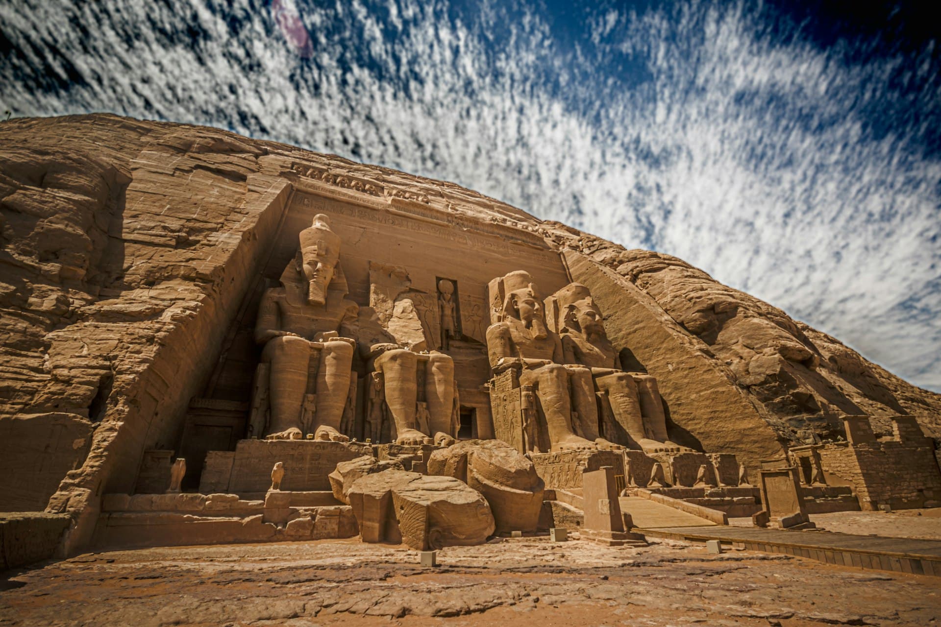 The rock temples of Abu Simbel